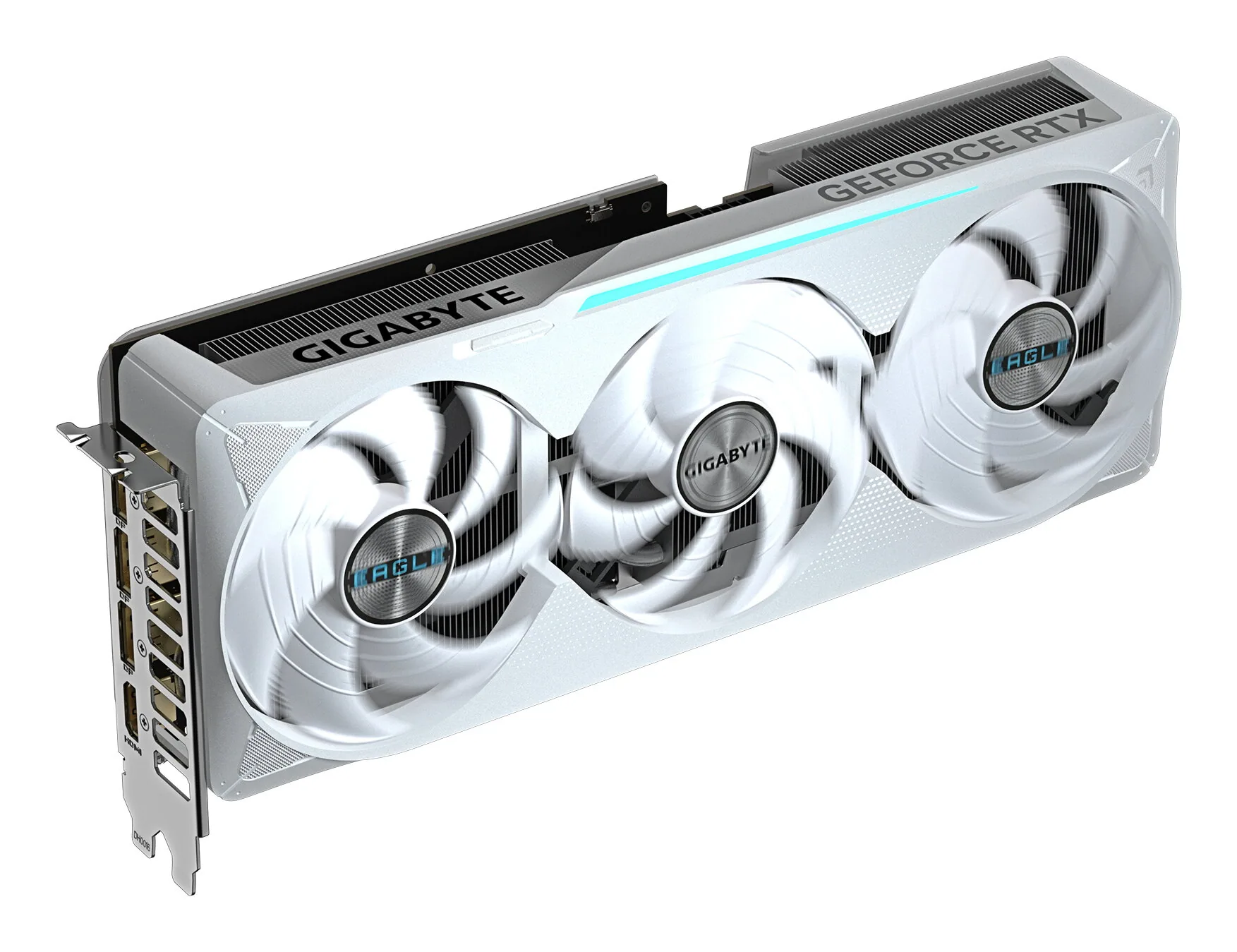 GIGABYTE GeForce RTX 5070 Ti EAGLE OC ICE SFF 16G Grafikkarte - 16GB GDDR7, 256 Bit, PCI-E 5.0, 2542 MHz Core Clock, 3 x DP 2.1a, 1 x HDMI 2.1b, NVIDIA DLSS 4, GV-N507TEAGLEOC ICE-16GD – Bild 5