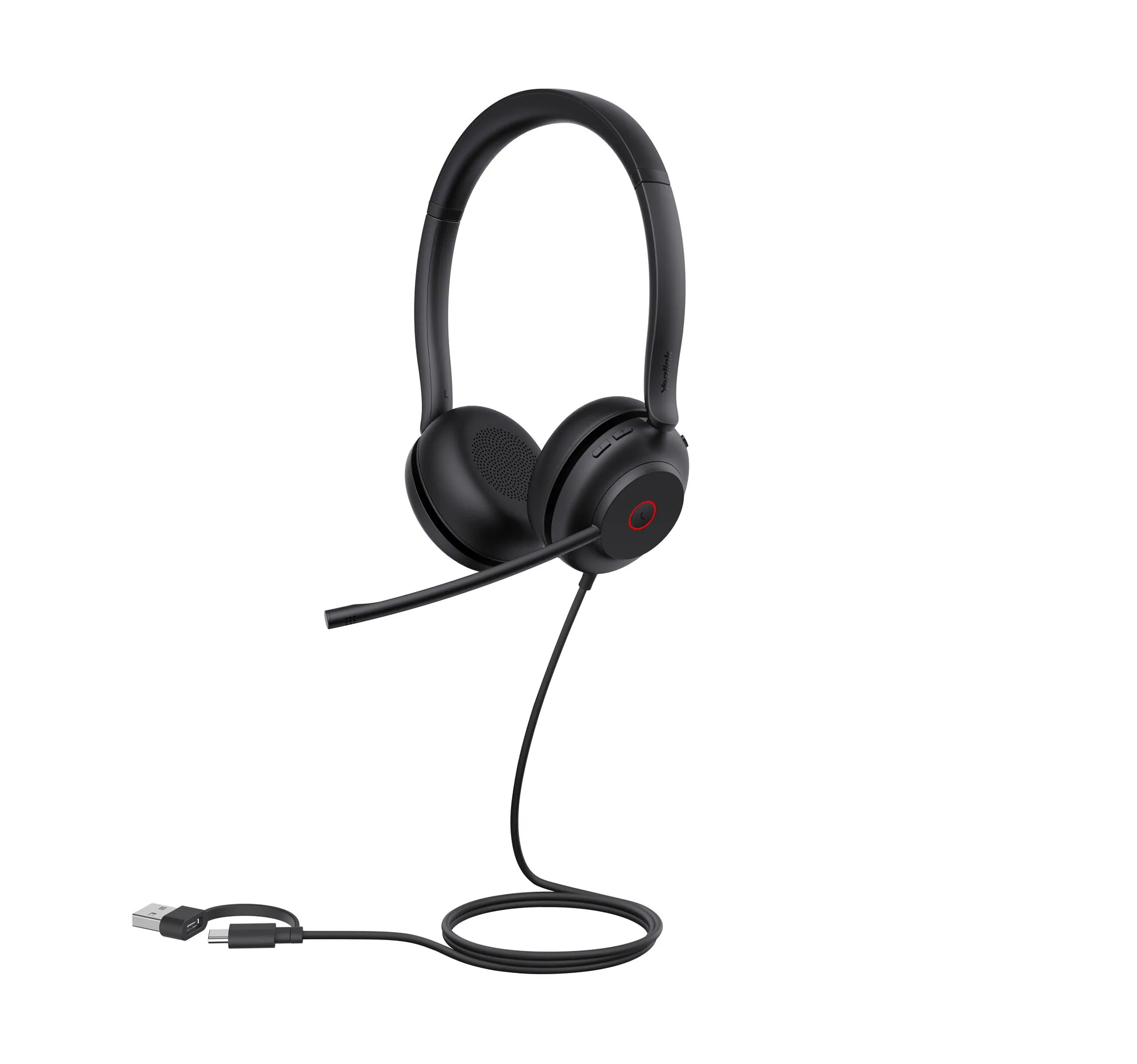 Yealink UH35 Dual UC USB-C/A Headset Kopfhörer Kabelgebunden Kopfband Büro/Callcenter USB Type-C / USB Type-A Schwarz – Bild 4