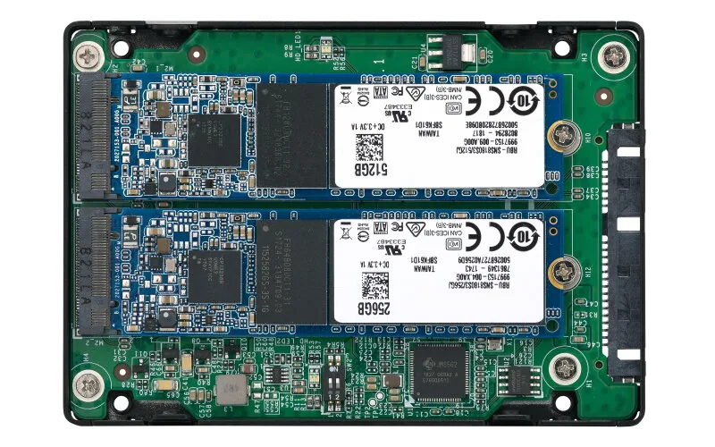 QNAP QDA-A2MAR Speicherlaufwerksgehäuse SSD-Gehäuse Schwarz M.2 – Bild 3