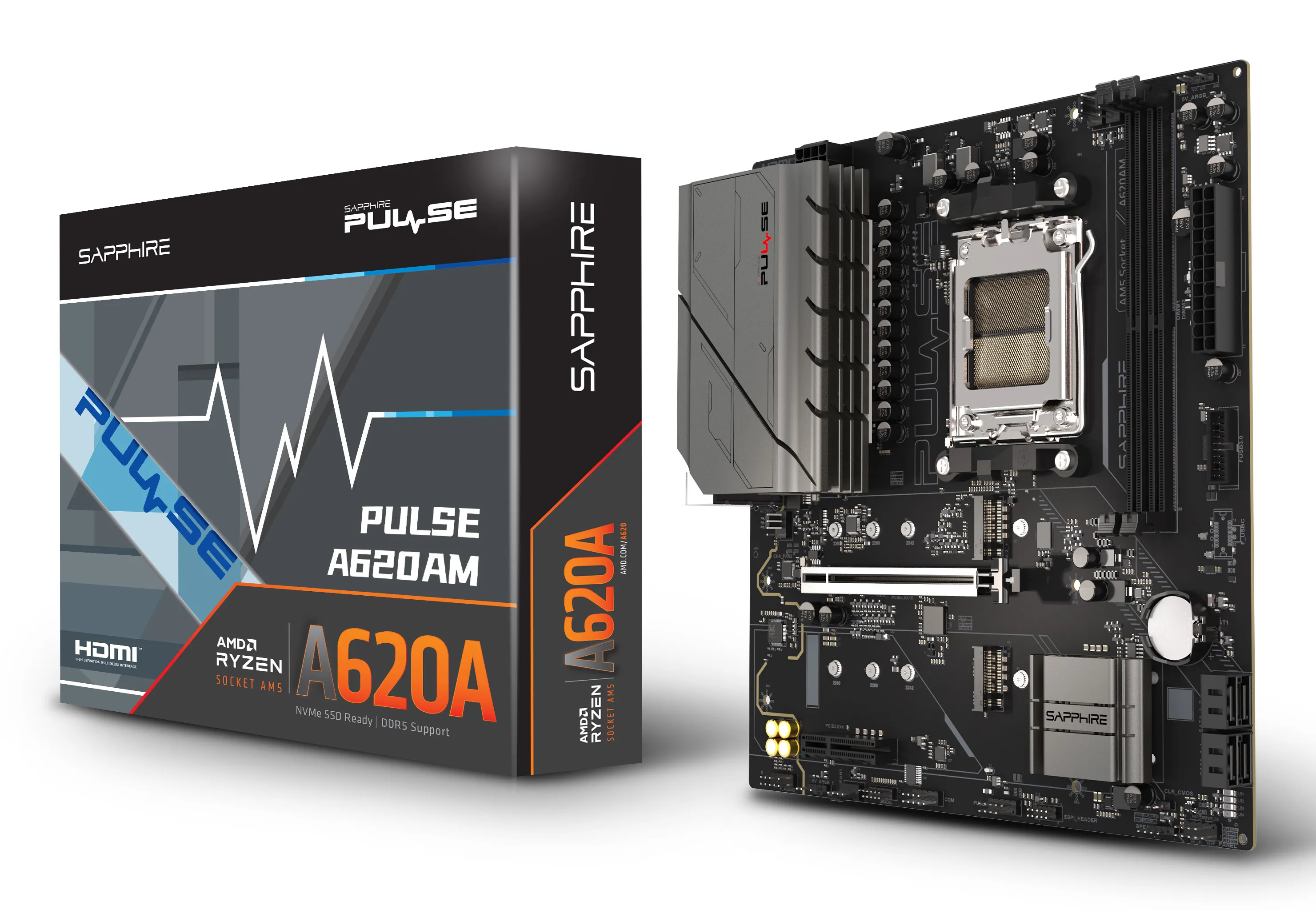 Sapphire MB Pulse A620AM AMD, AM5, DDR5, mATX