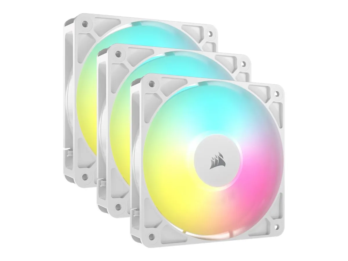 Corsair Lüfter 120*120*25 RS120 Weiß ARGB PWM Triple Pack