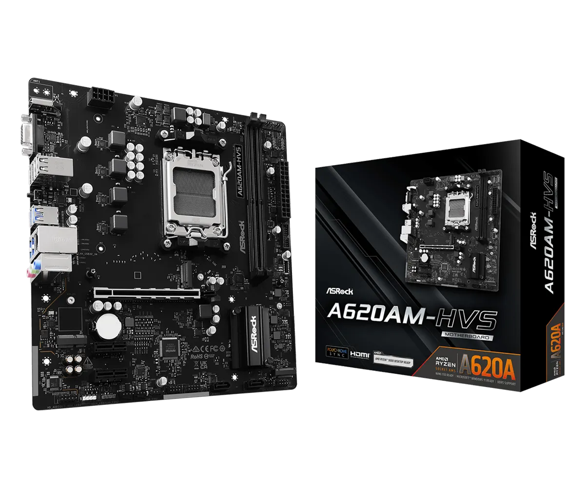 ASRock A620AM-HVS AM5 mATX HDMI DDR5