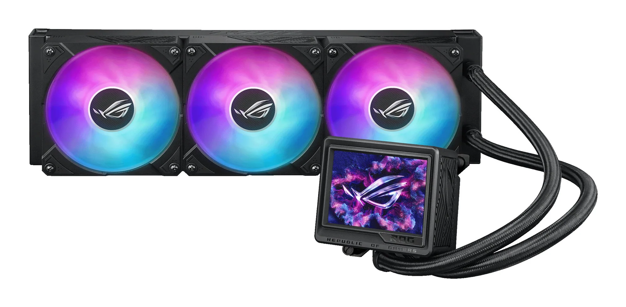 ASUS ROG Ryujin III 360 ARGB Extreme Computergehäuse All-in-One-Flüssigkeitskühler 12 cm Schwarz – Bild 1