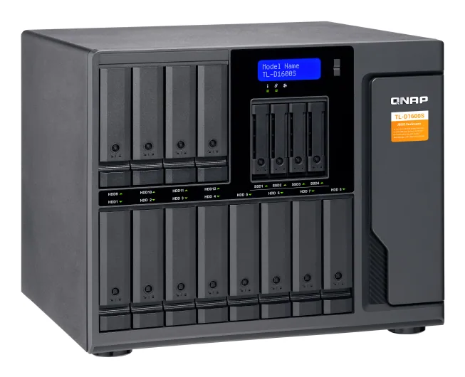 QNAP TL-D1600S Speicherlaufwerksgehäuse HDD / SSD-Gehäuse Schwarz, Grau 2.5/3.5" – Bild 7