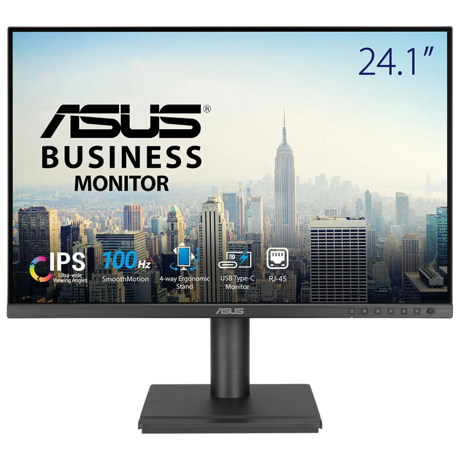 ASUS BE248CFN Computerbildschirm 61,2 cm (24.1") 1920 x 1200 Pixel WUXGA LCD Schwarz – Bild 1