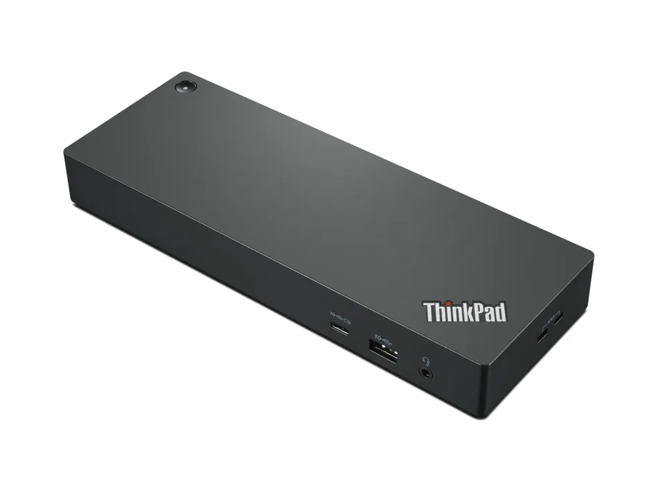Lenovo 40B00300DK laptop-dockingstation & portreplikator Kabelgebunden Thunderbolt 4 Schwarz, Rot – Bild 1