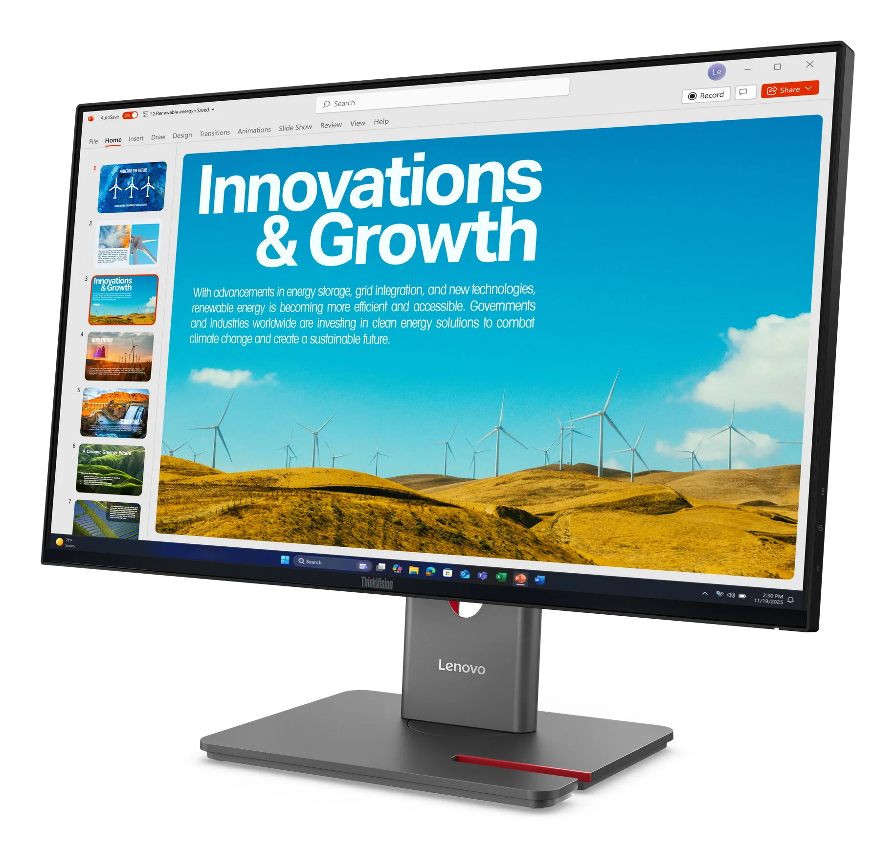Lenovo ThinkVision P24QD-40 Monitor – Bild 3