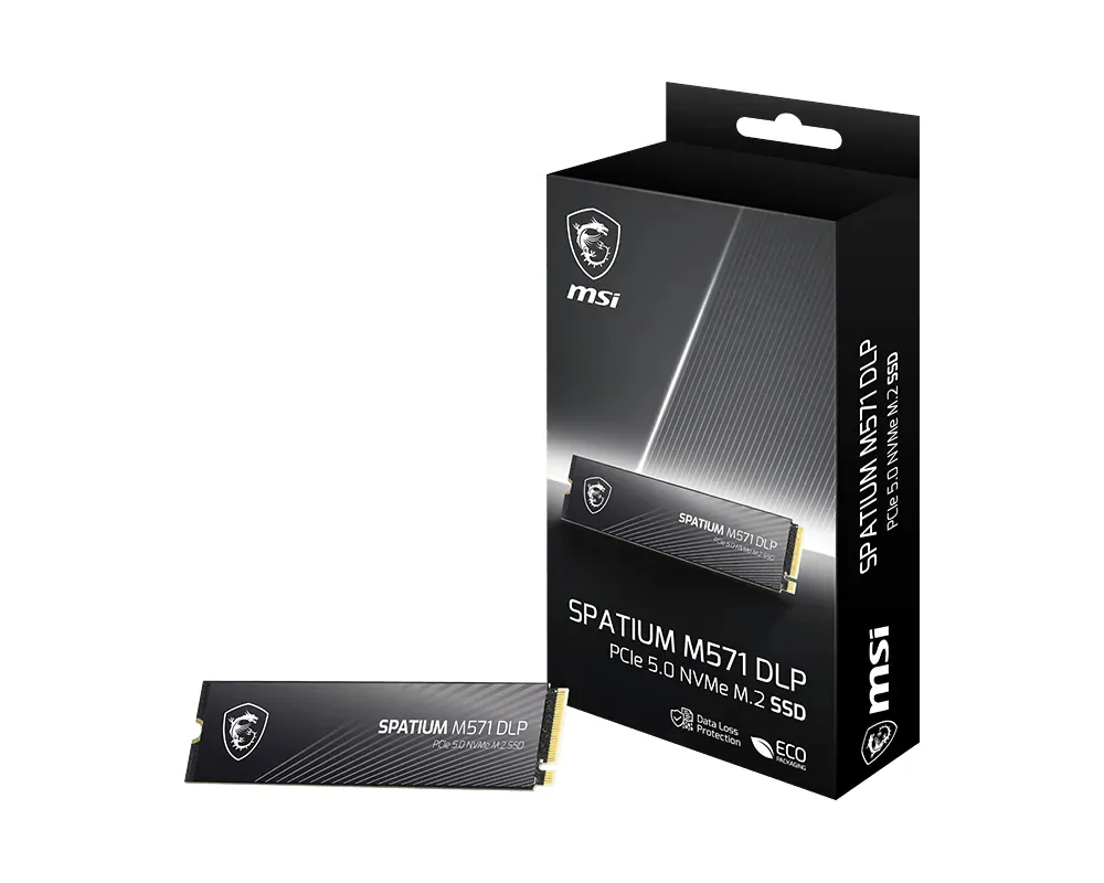 MSI SPATIUM M571 DLP PCIe 5.0 NVMe M.2 2TB PCI Express 5.0 3D NAND – Bild 1