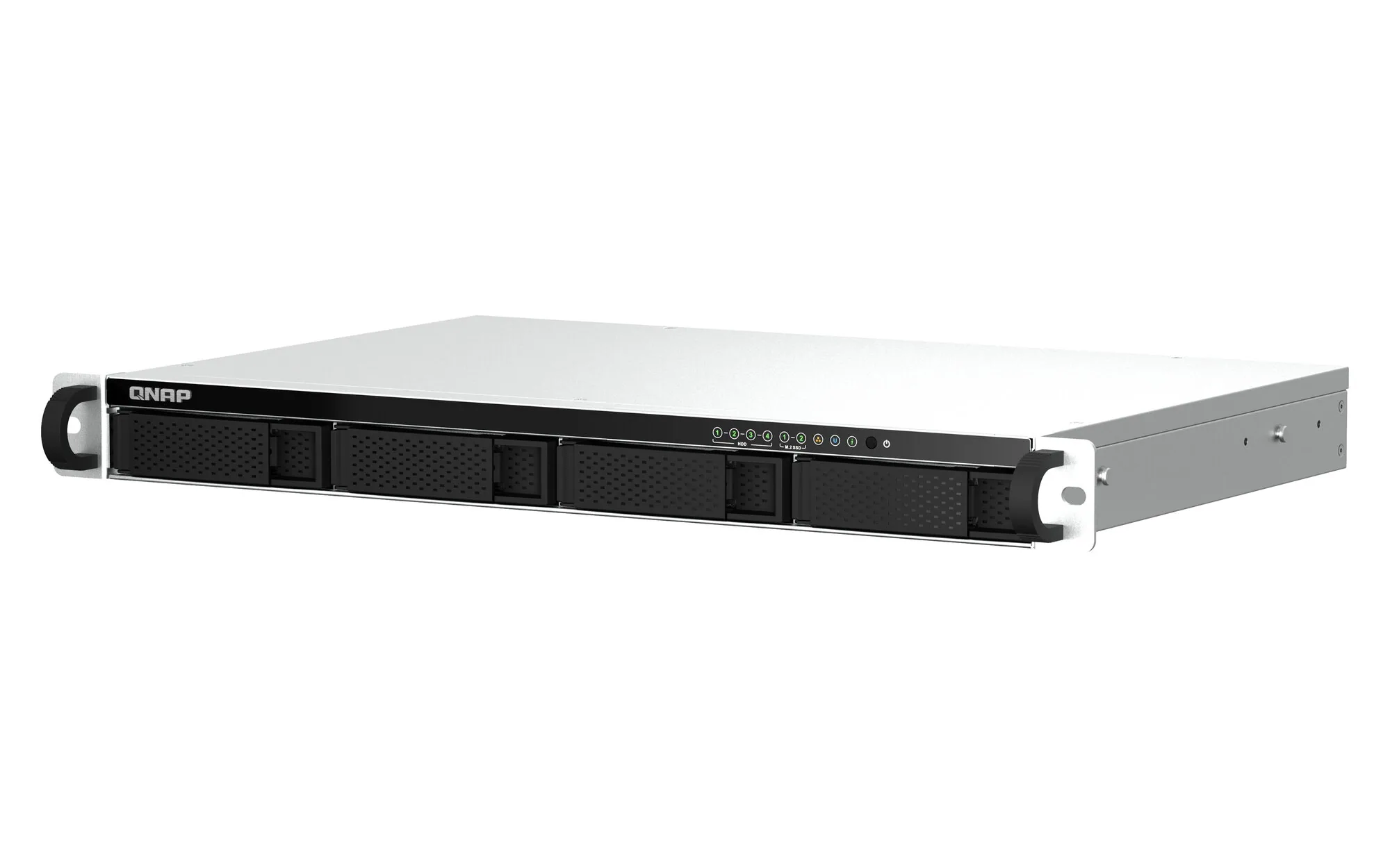 QNAP TS-464eU NAS Rack (1U) Intel® Celeron® N5095 8 GB DDR4 0 TB QNAP Turbo System Aluminium, Schwarz – Bild 3