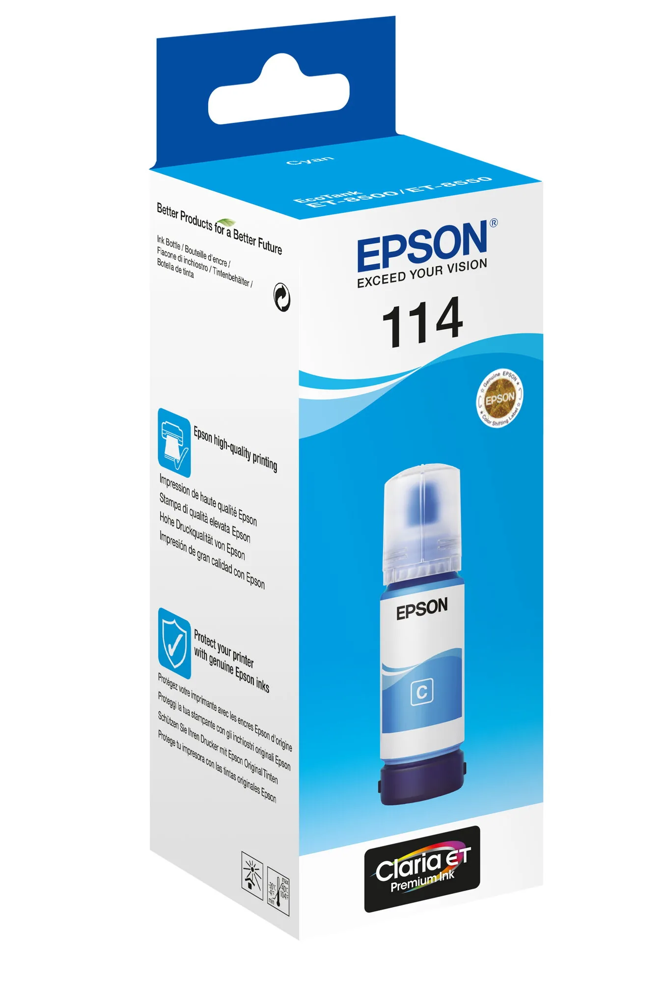 Epson 114 EcoTank Cyan ink bottle – Bild 6