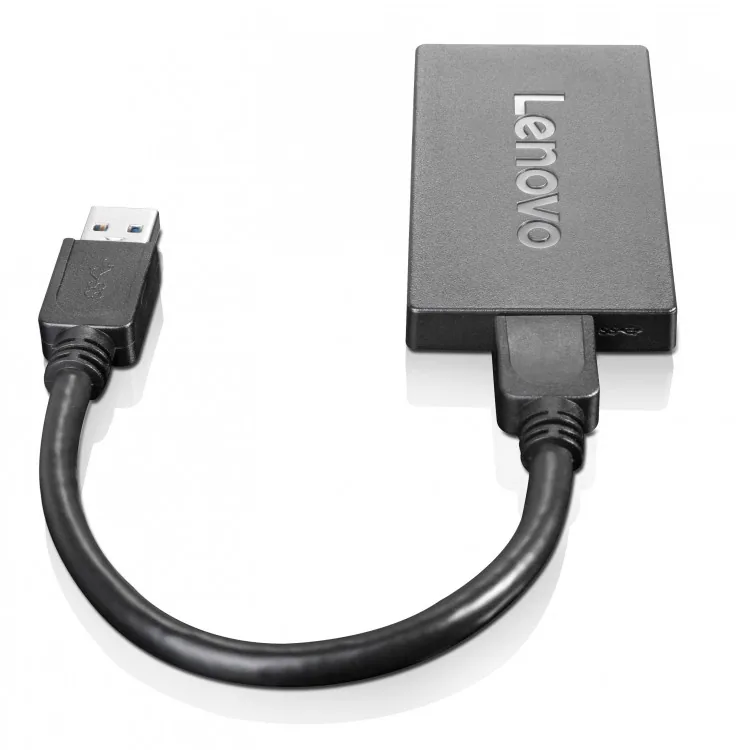 Lenovo 4X90J31021 USB-Grafikadapter 3840 x 2160 Pixel Schwarz – Bild 1