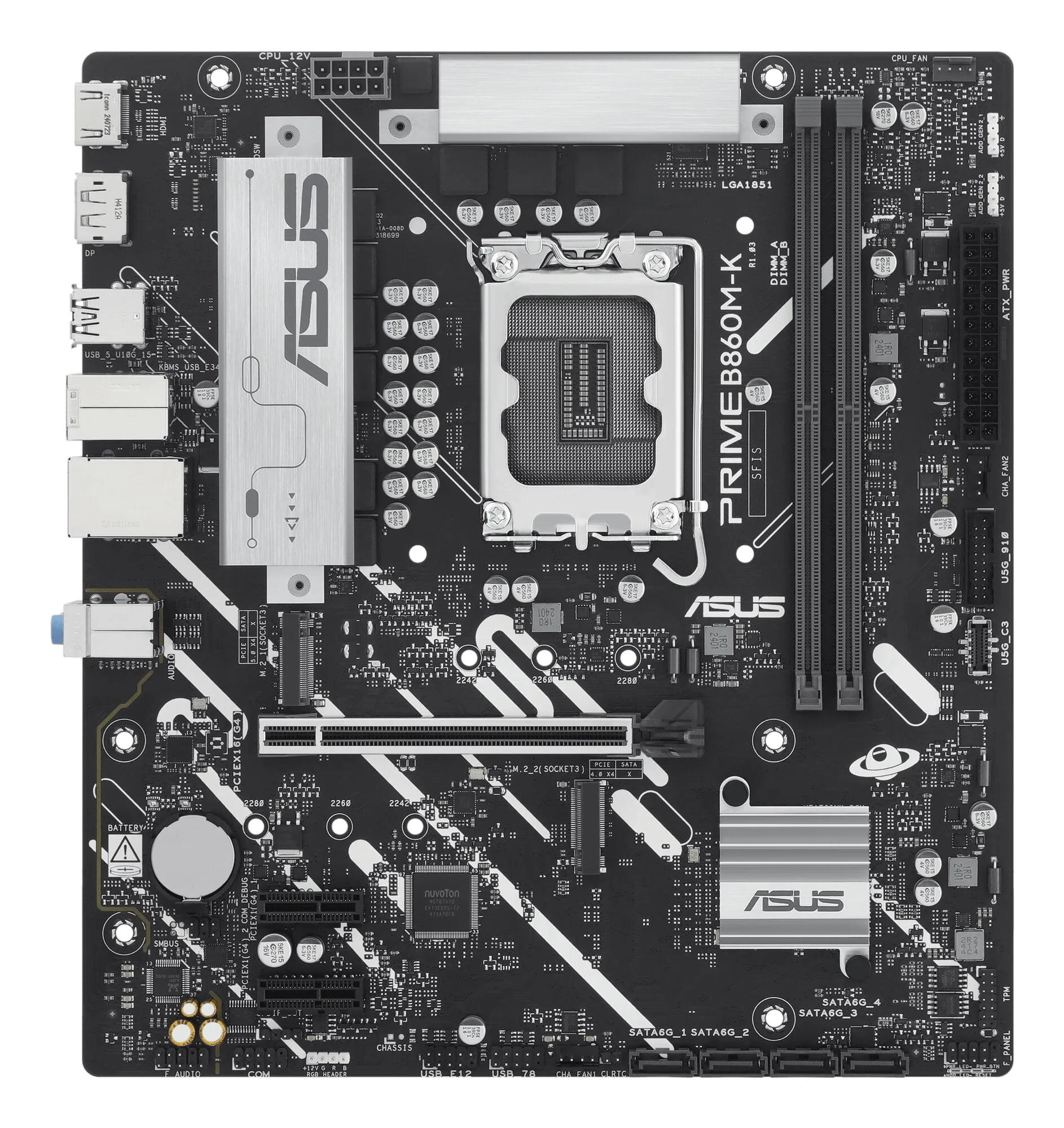 ASUS PRIME B860M-K Intel B860 LGA 1851 (Socket V1) micro ATX – Bild 1