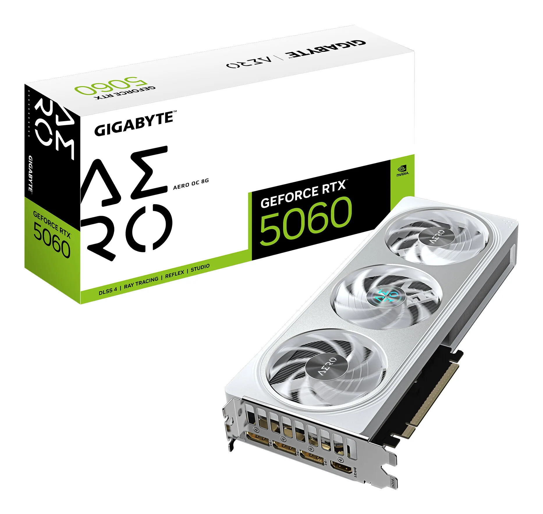 GIGABYTE GeForce RTX 5060 AERO OC 8G Grafikkarte – Bild 1