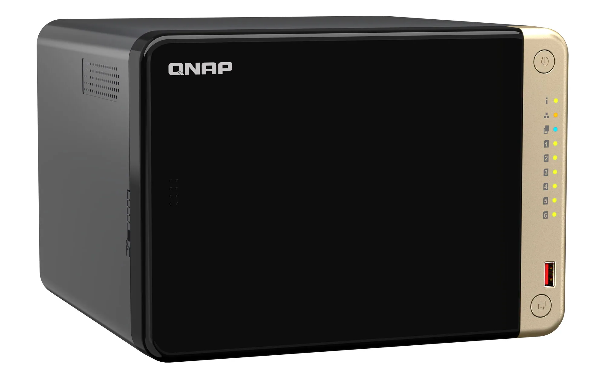 QNAP TS-664 NAS Tower Intel® Celeron® N5095 8 GB DDR4 0 TB QNAP QTS Schwarz, Bronze – Bild 3