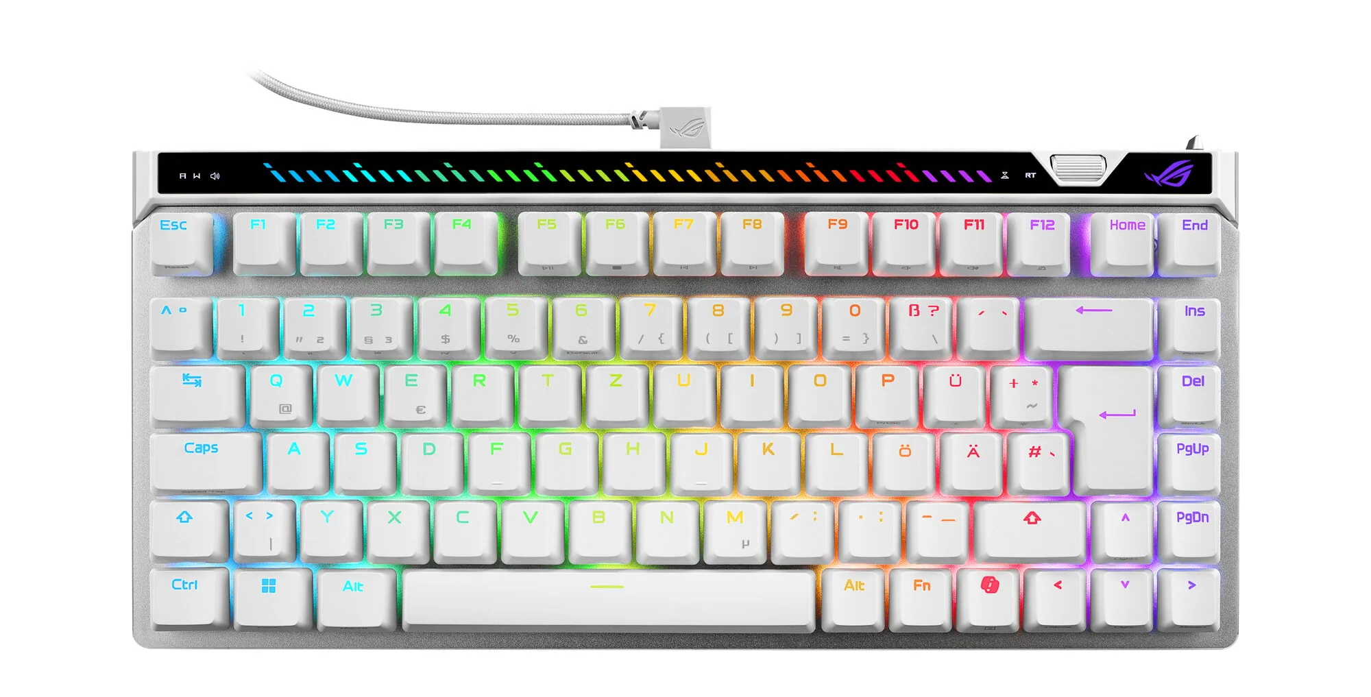 ASUS ROG Falchion Ace 75 HE WHT Tastatur Gaming USB QWERTZ Deutsch Weiß – Bild 1