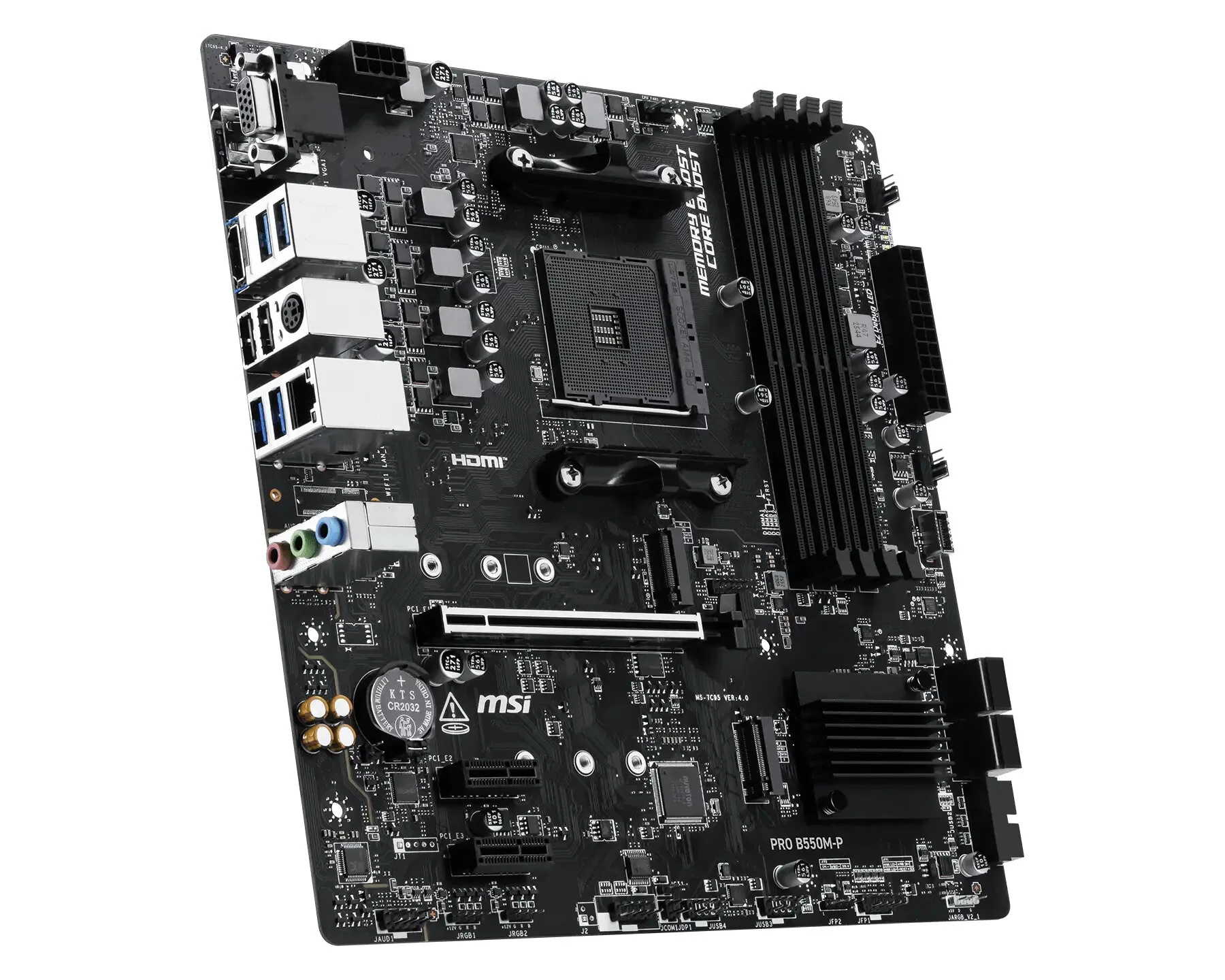 MSI PRO B550M-P Motherboard AMD B550 Sockel AM4 ATX – Bild 3