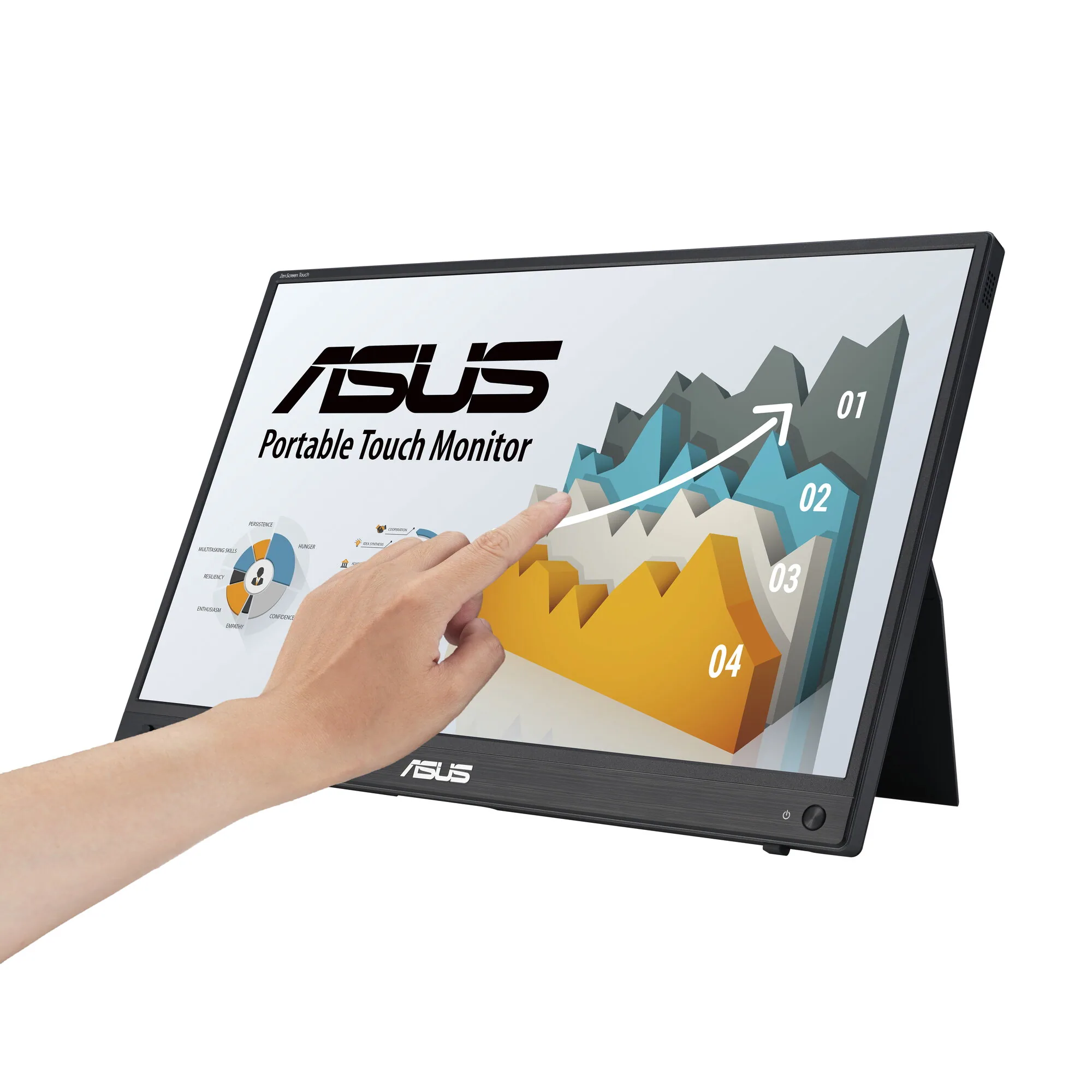 ASUS ZenScreen MB16AHT Computerbildschirm 39,6 cm (15.6") 1920 x 1080 Pixel Full HD Touchscreen Schwarz – Bild 4