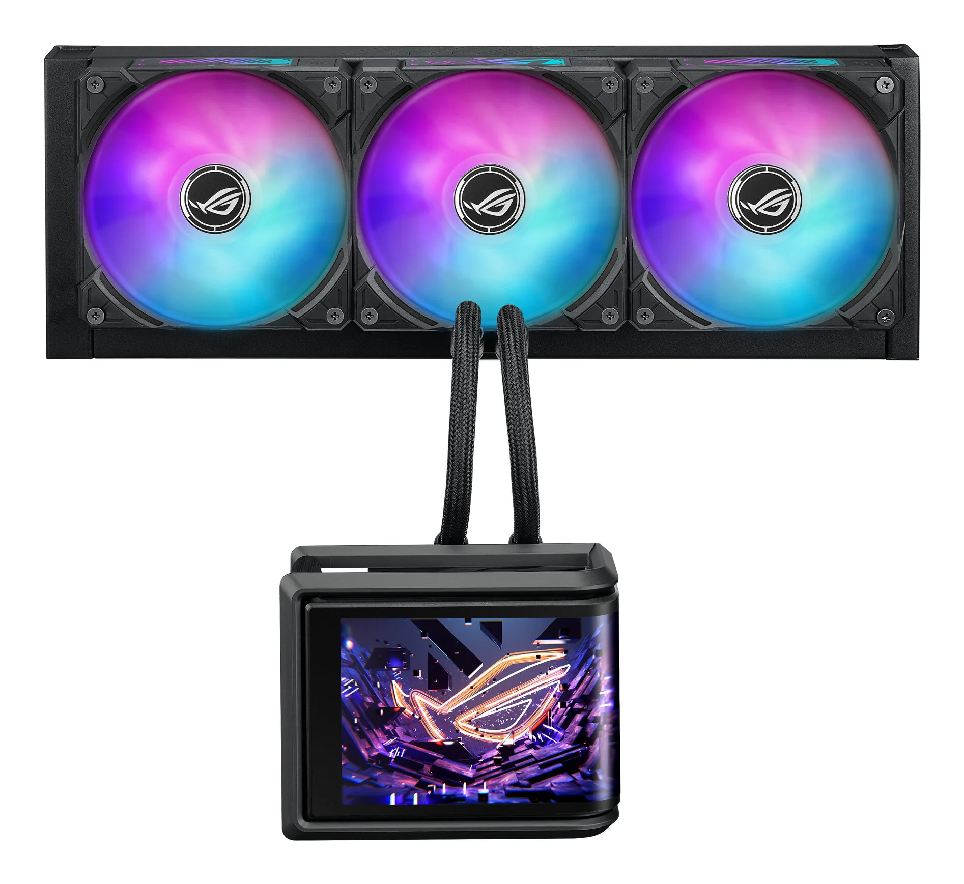 ASUS ROG Ryuo IV SLC 360 ARGB Prozessor All-in-One-Flüssigkeitskühler 12 cm Schwarz – Bild 1