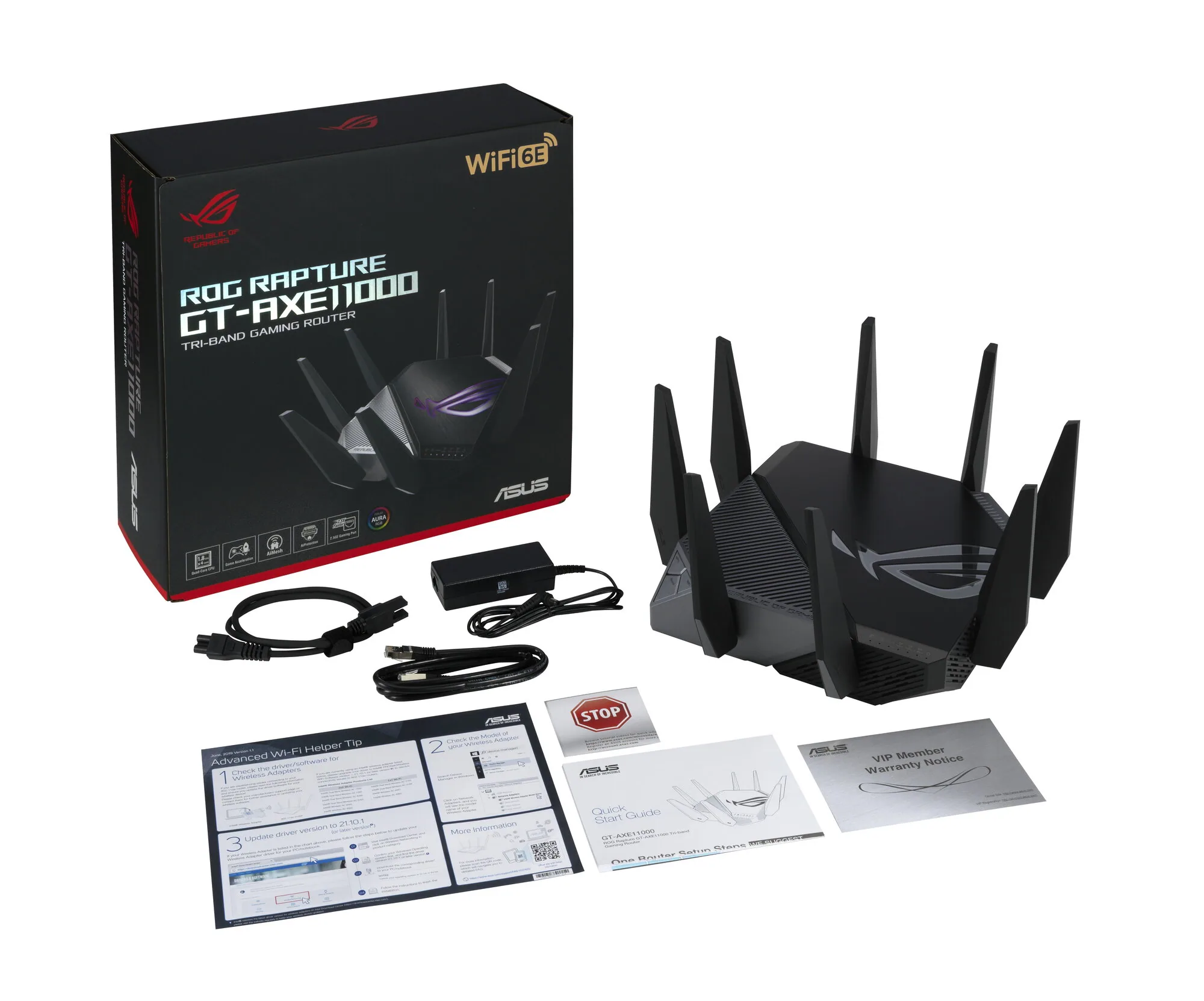 ASUS GT-AXE11000 WLAN-Router Gigabit Ethernet Tri-Band (2,4 GHz/5 GHz/6 GHz) Schwarz – Bild 3