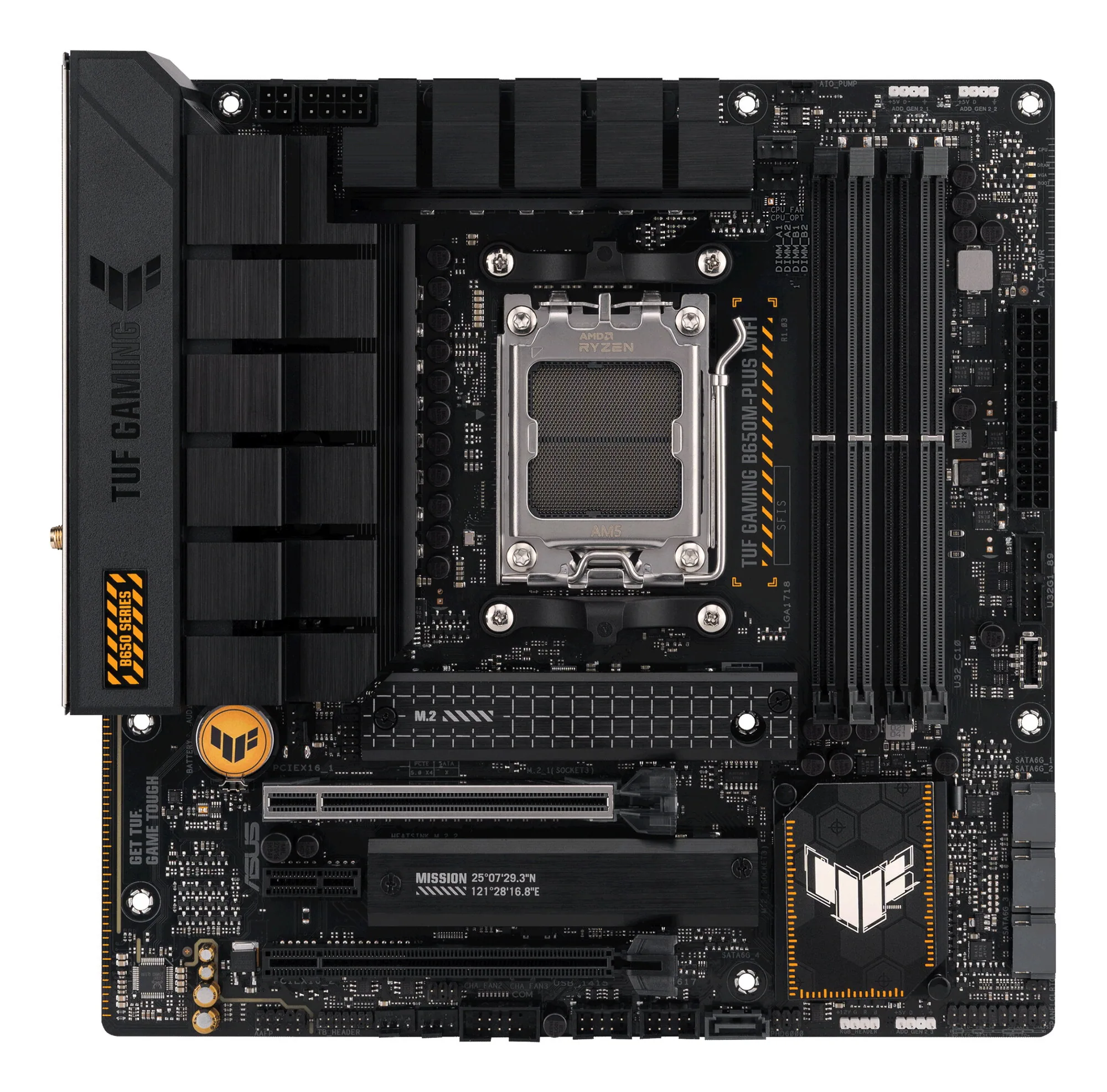ASUS TUF GAMING B650M-PLUS WIFI AMD B650 Sockel AM5 micro ATX – Bild 2
