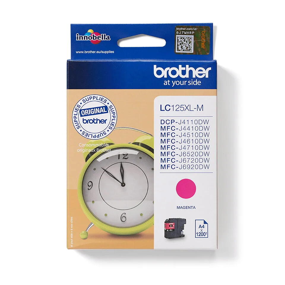 Brother LC125XLM Druckerpatrone 1 Stück(e) Original Extrahohe (Super-) Ausbeute Magenta – Bild 2