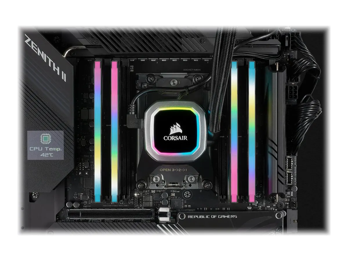 Corsair VENGEANCE RGB DDR4-3200 CL16 16 GB Kit (2x 8 GB) (CMH16GX4M2E3200C16)