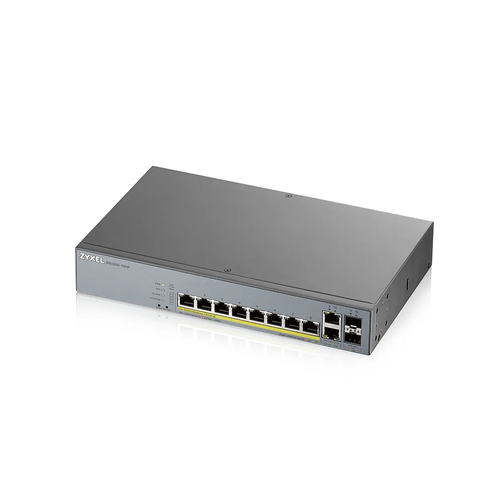 Zyxel GS1350-12HP-EU0101F Netzwerk-Switch Managed L2 Gigabit Ethernet (10/100/1000) Power over Ethernet (PoE) Grau – Bild 3