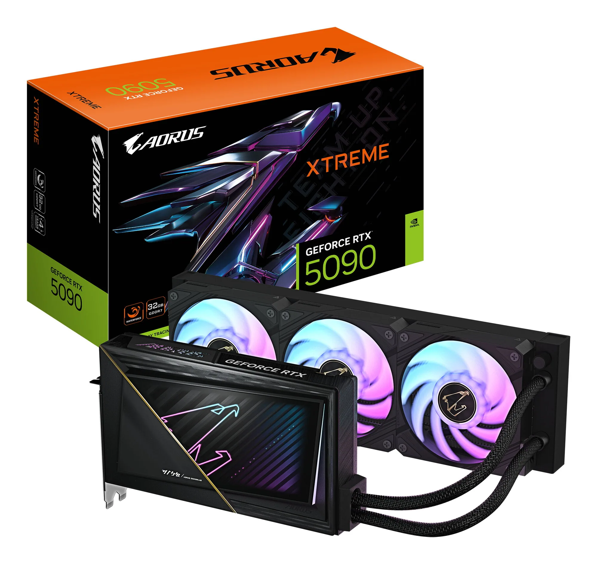 GIGABYTE AORUS GeForce RTX 5090 XTREME WATERFORCE 32G Grafikkarte – Bild 1
