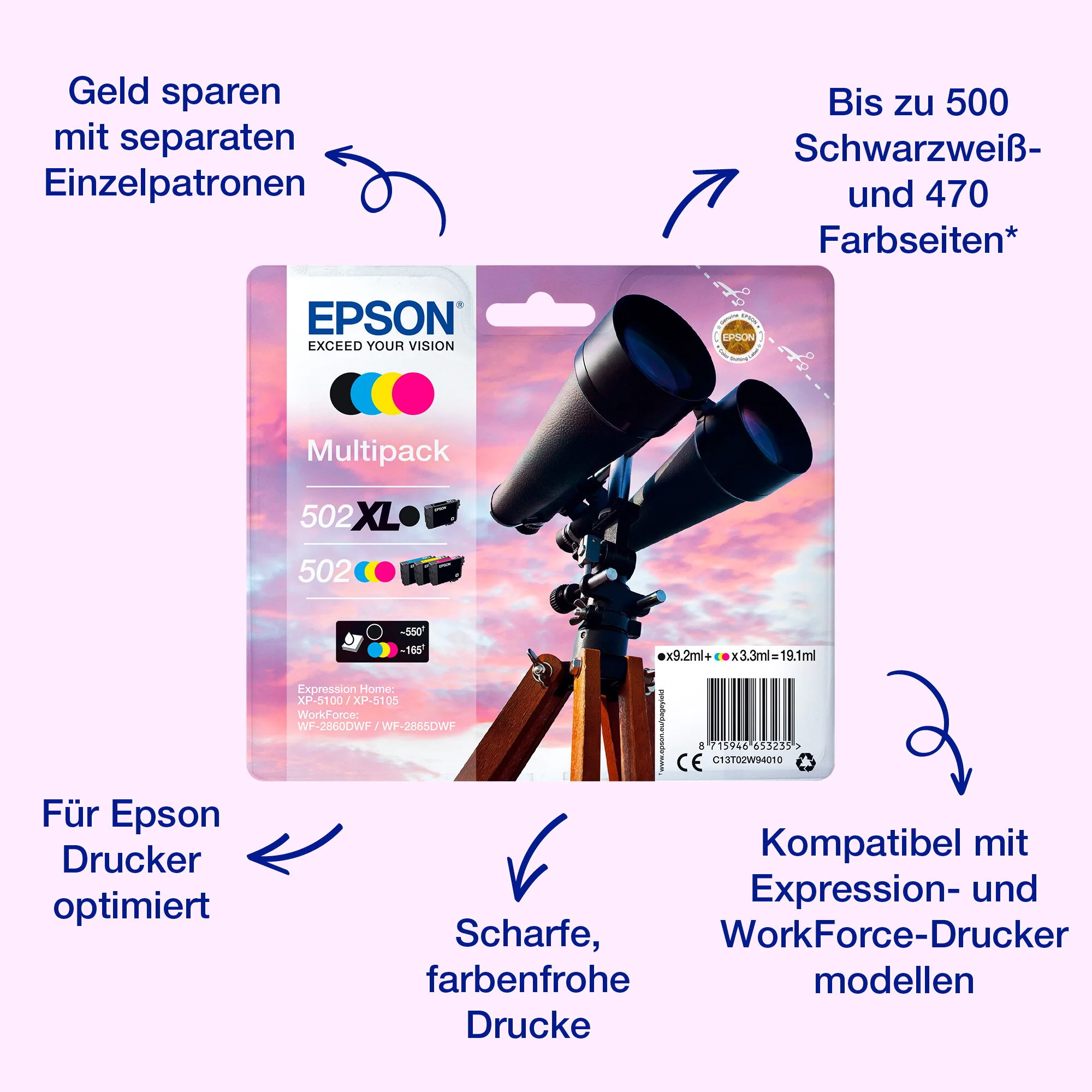 Epson Multipack 4-colours 502 Ink – Bild 1