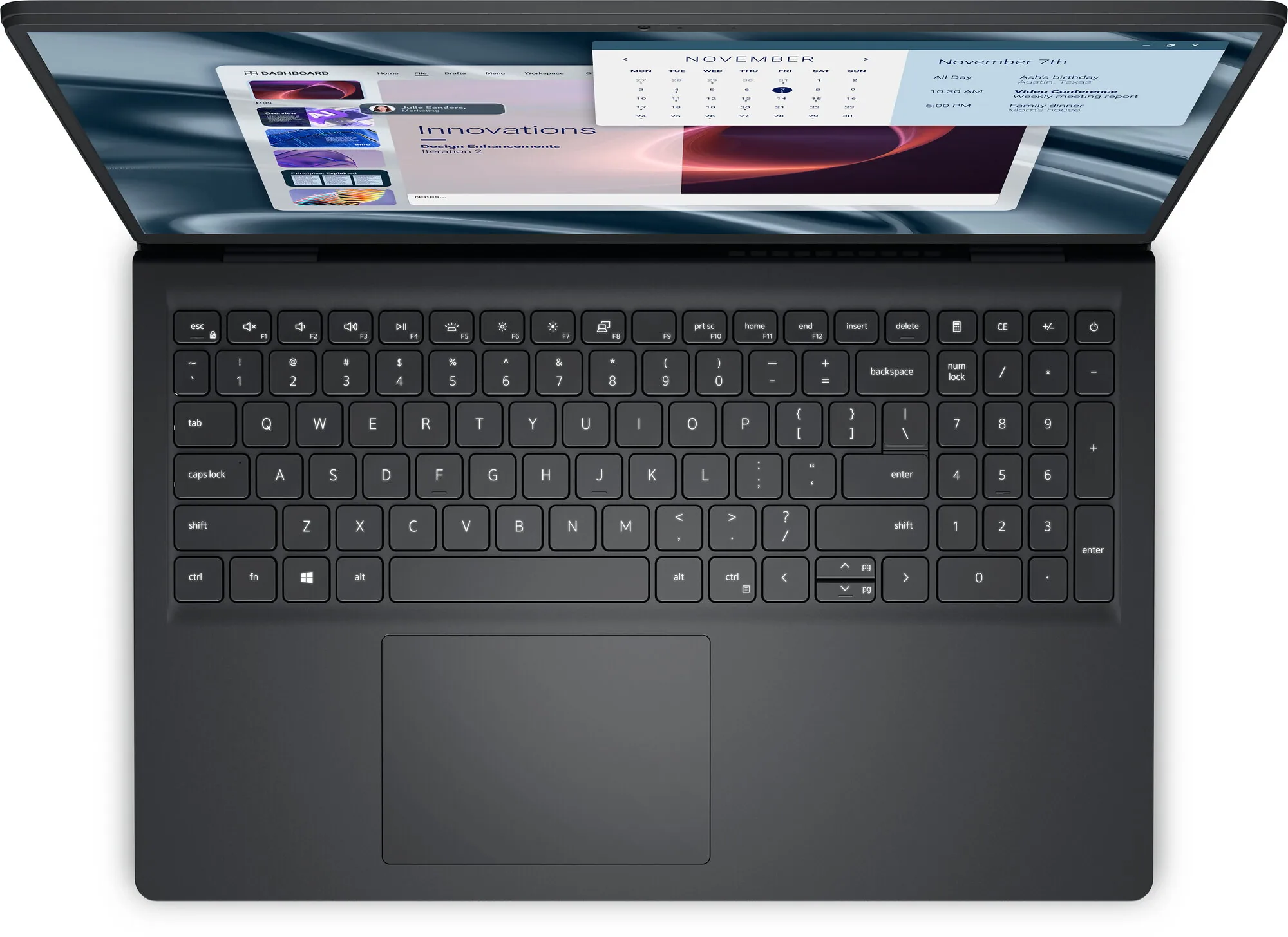 DELL Pro 15 Essential PV15255 AMD Ryzen™ 3 7320U Laptop 39,6 cm (15.6") Full HD 8 GB LPDDR5-SDRAM 512 GB SSD Wi-Fi 5 (802.11ac) Windows 11 Pro Schwarz QWERTZ Deutsch – Bild 5