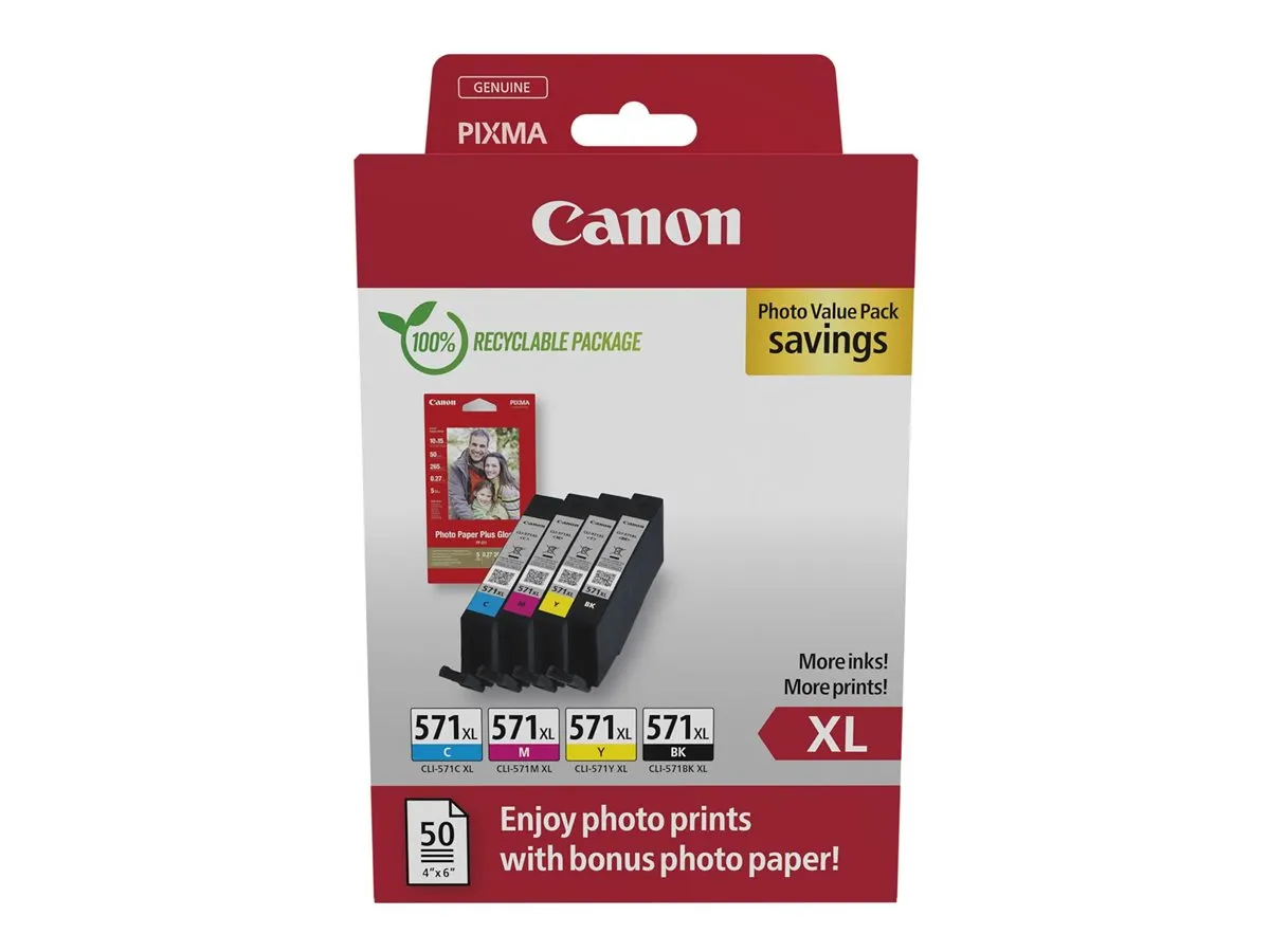 Patrone Canon CLI-571XL XL     Multipack BK,C,M,Y
