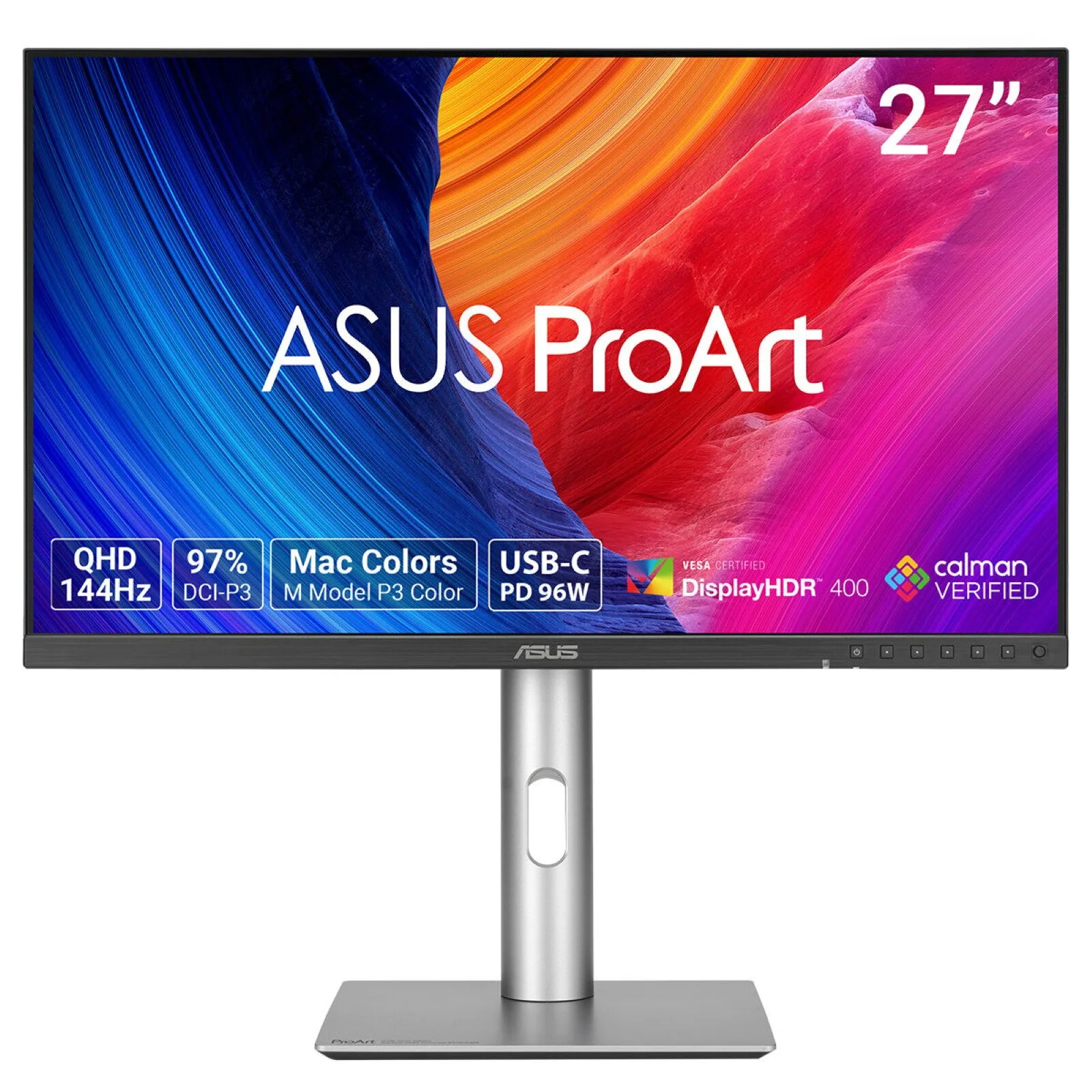 ASUS ProArt PA278CGRV Computerbildschirm 68,6 cm (27") 2560 x 1440 Pixel Wide Quad HD LCD Silber – Bild 1