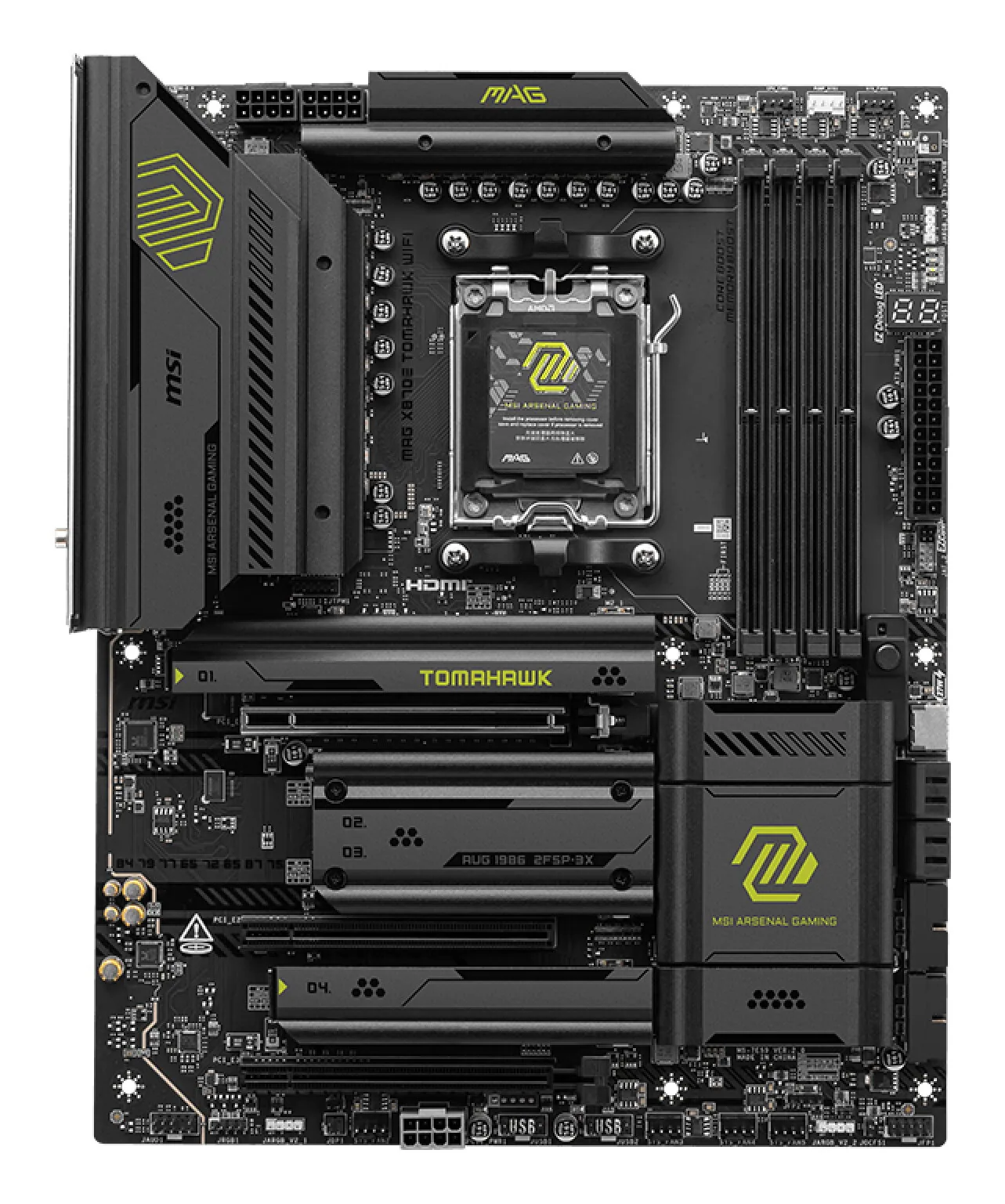 MSI MAG X870E TOMAHAWK WIFI Motherboard AMD X870E Sockel AM5 ATX – Bild 2