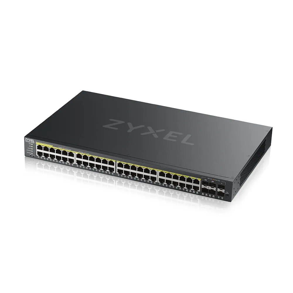 Zyxel GS2220-50HP-EU0101F Netzwerk-Switch Managed L2 Gigabit Ethernet (10/100/1000) Power over Ethernet (PoE) Schwarz – Bild 3