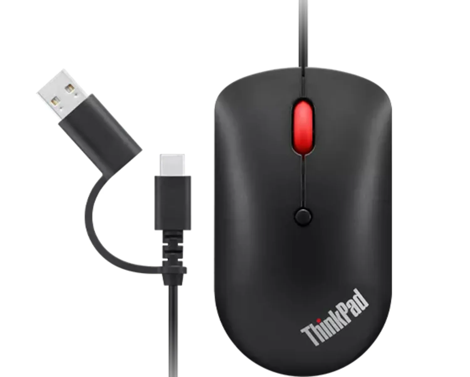Lenovo 4Y51D20850 Maus Büro Beidhändig USB Typ-C Optisch 2400 DPI – Bild 1