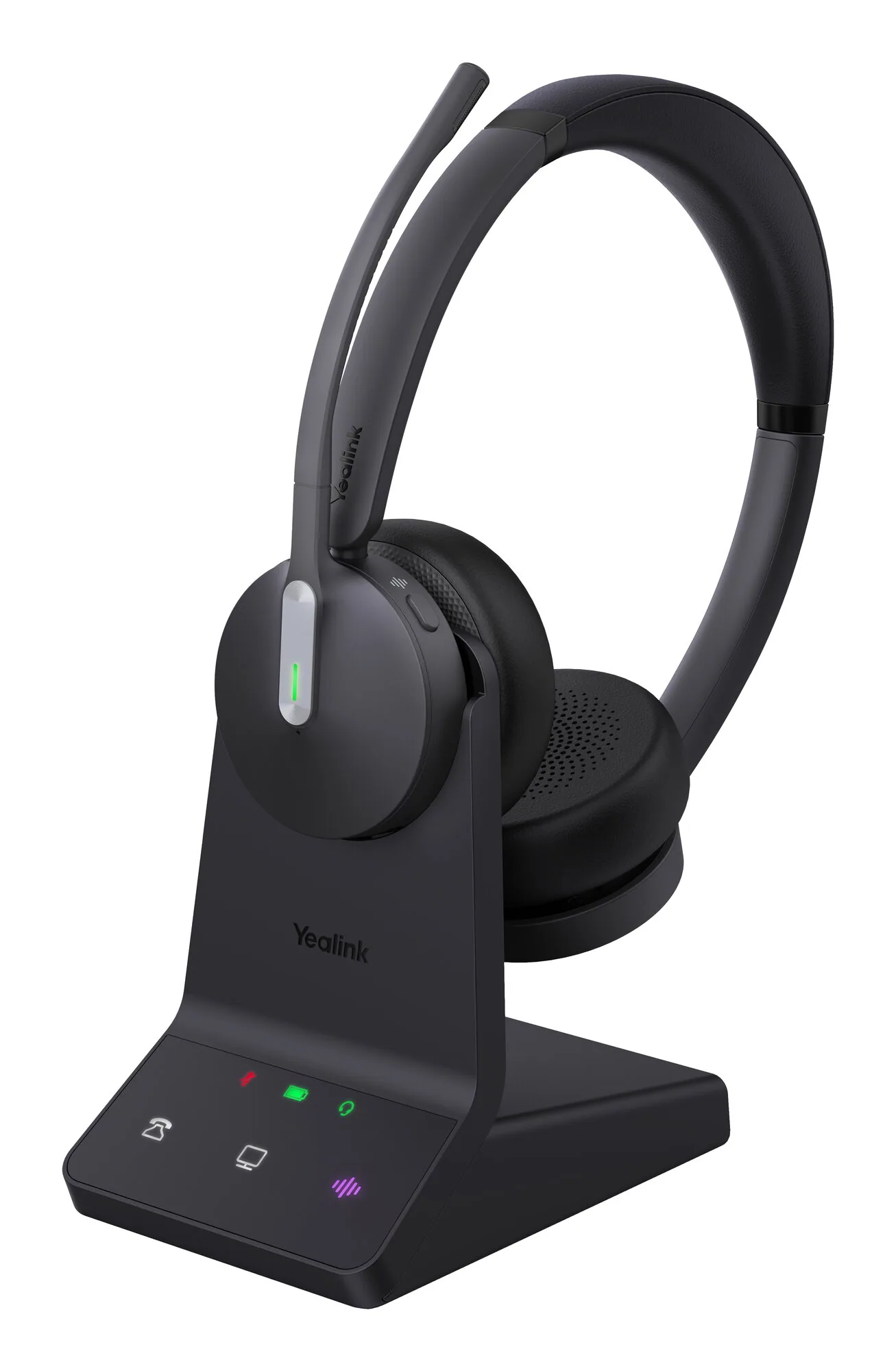 Yealink WH64 Dual UC Headset Kopfhörer Kabellos Kopfband Büro/Callcenter USB Typ-C Bluetooth Schwarz – Bild 1