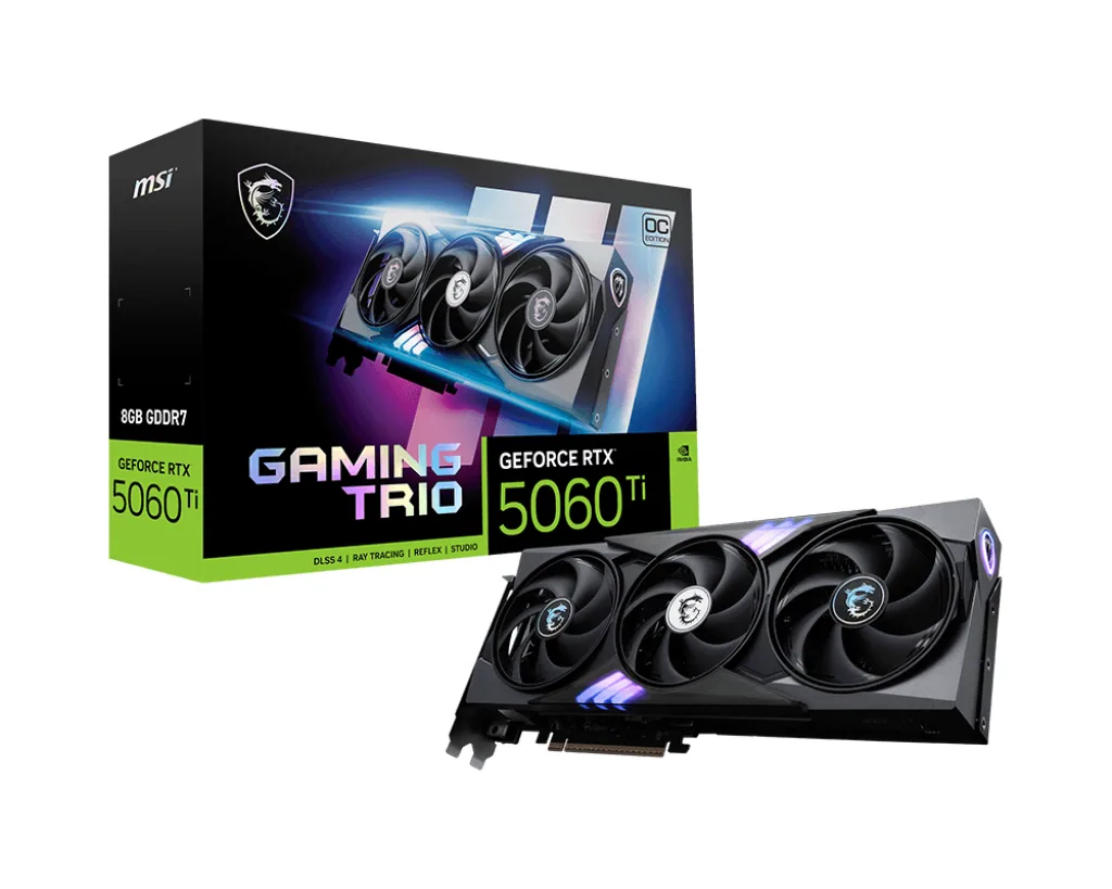 MSI GeForce RTX 5060 Ti 8G GAMING TRIO OC NVIDIA 8 GB GDDR7 – Bild 1