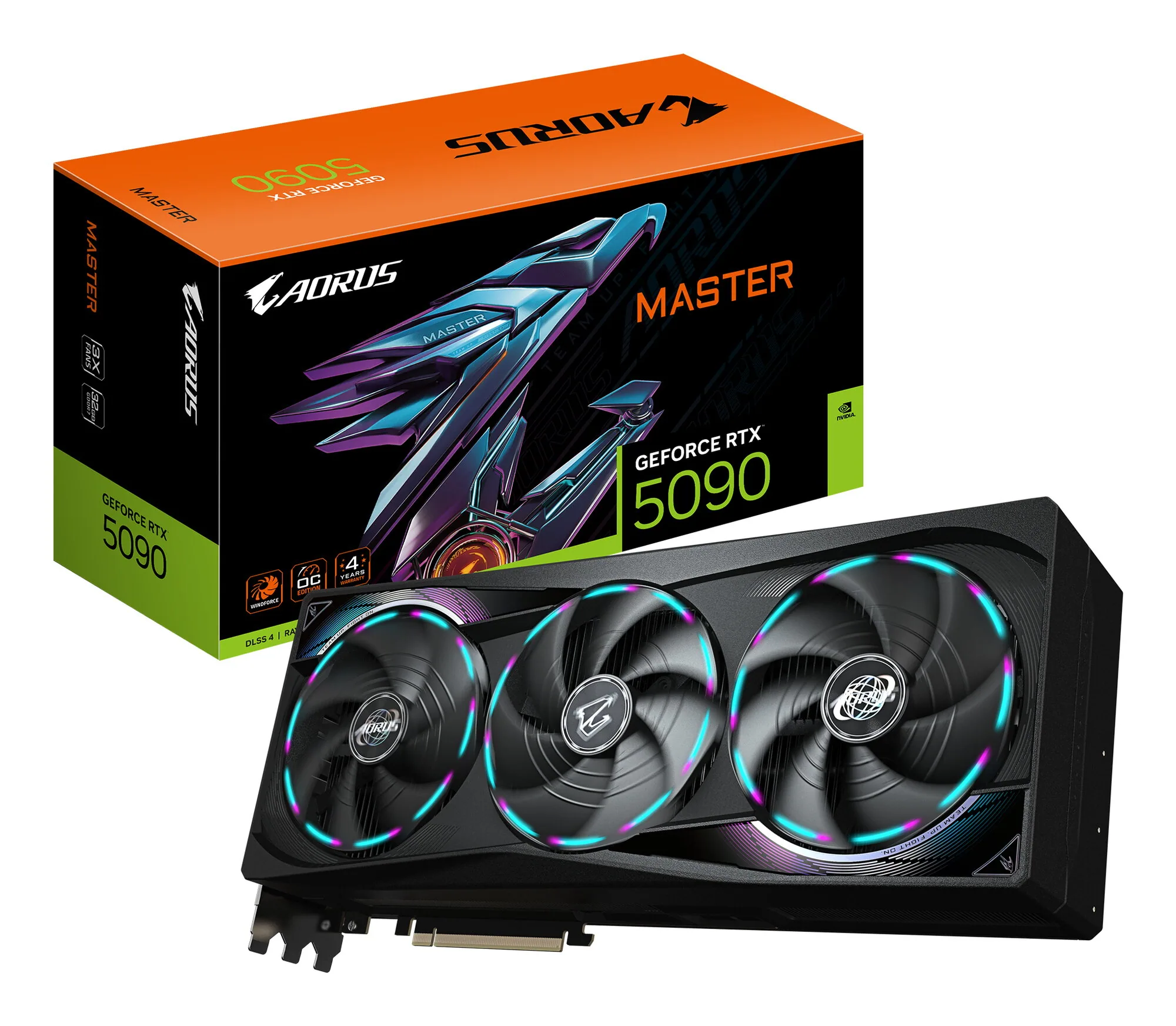 GIGABYTE AORUS GeForce RTX 5090 MASTER 32G Grafikkarte – Bild 1