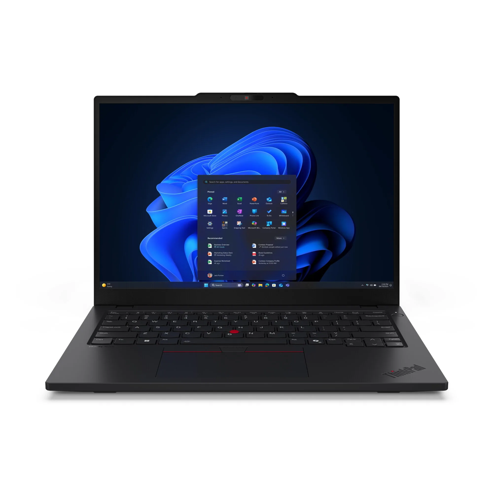 Lenovo ThinkPad L13 Gen 6 (Intel) Intel Core Ultra 5 225U Laptop 33,8 cm (13.3") WUXGA 16 GB LPDDR5x-SDRAM 512 GB SSD Wi-Fi 6E (802.11ax) Windows 11 Pro Schwarz Deutsch – Bild 1