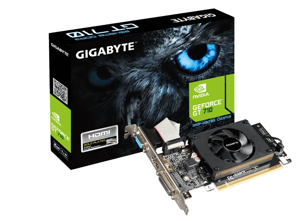 GIGABYTE GV-N710D3-2GL Grafikkarte NVIDIA GeForce GT 710 2 GB GDDR3 – Bild 2