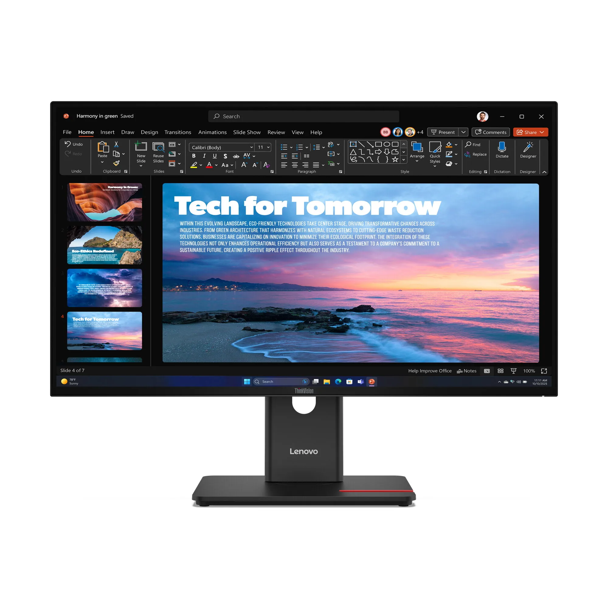 Lenovo ThinkVision T27QD-40 Monitor – Bild 2