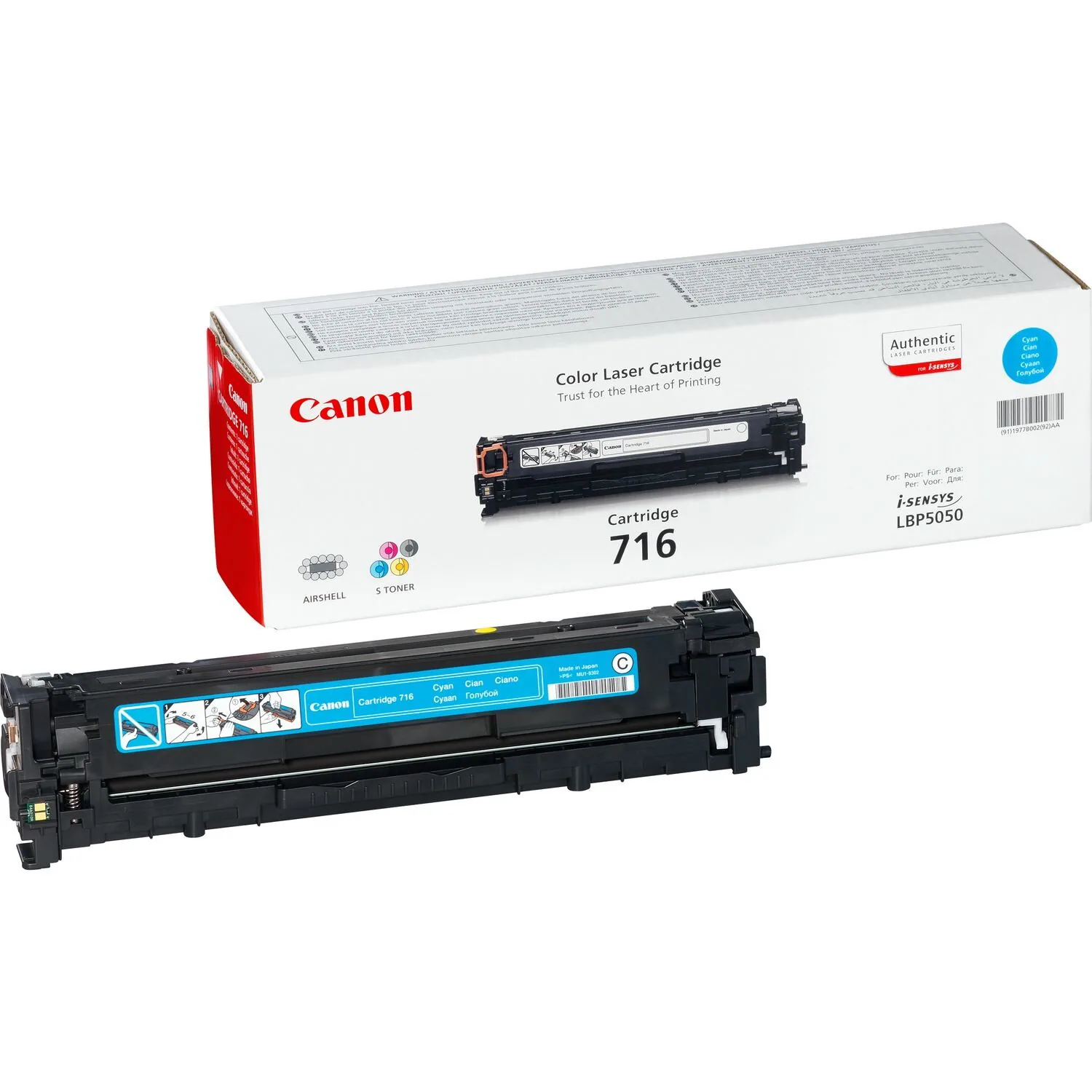 Canon 716 Cyan Tonerkartusche 1 Stück(e) Original – Bild 1