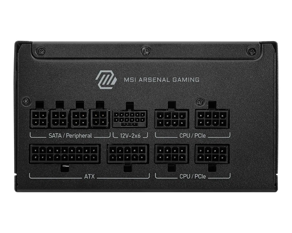 MSI MAG A850GLS PCIE5 Netzteil 850 W 24-pin ATX ATX Schwarz – Bild 1