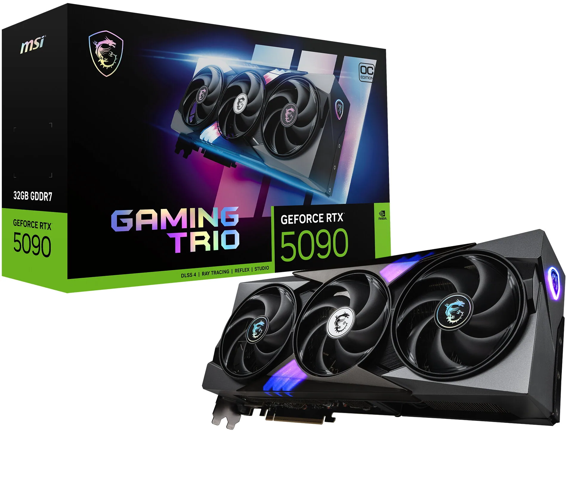 MSI GAMING GeForce RTX5090 TRIO OC 32GB NVIDIA GeForce RTX 5090 GDDR7 – Bild 1