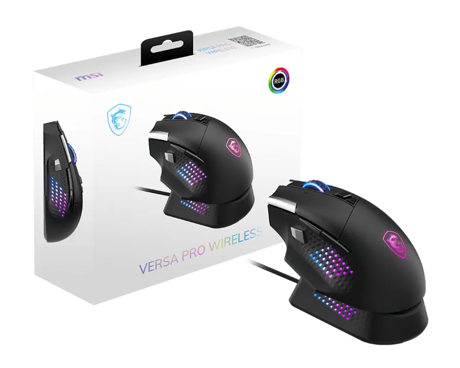 MSI S12-4301370-CLA Maus Gaming Rechts RF Wireless + Bluetooth + USB Type-A Optisch 26000 DPI – Bild 8