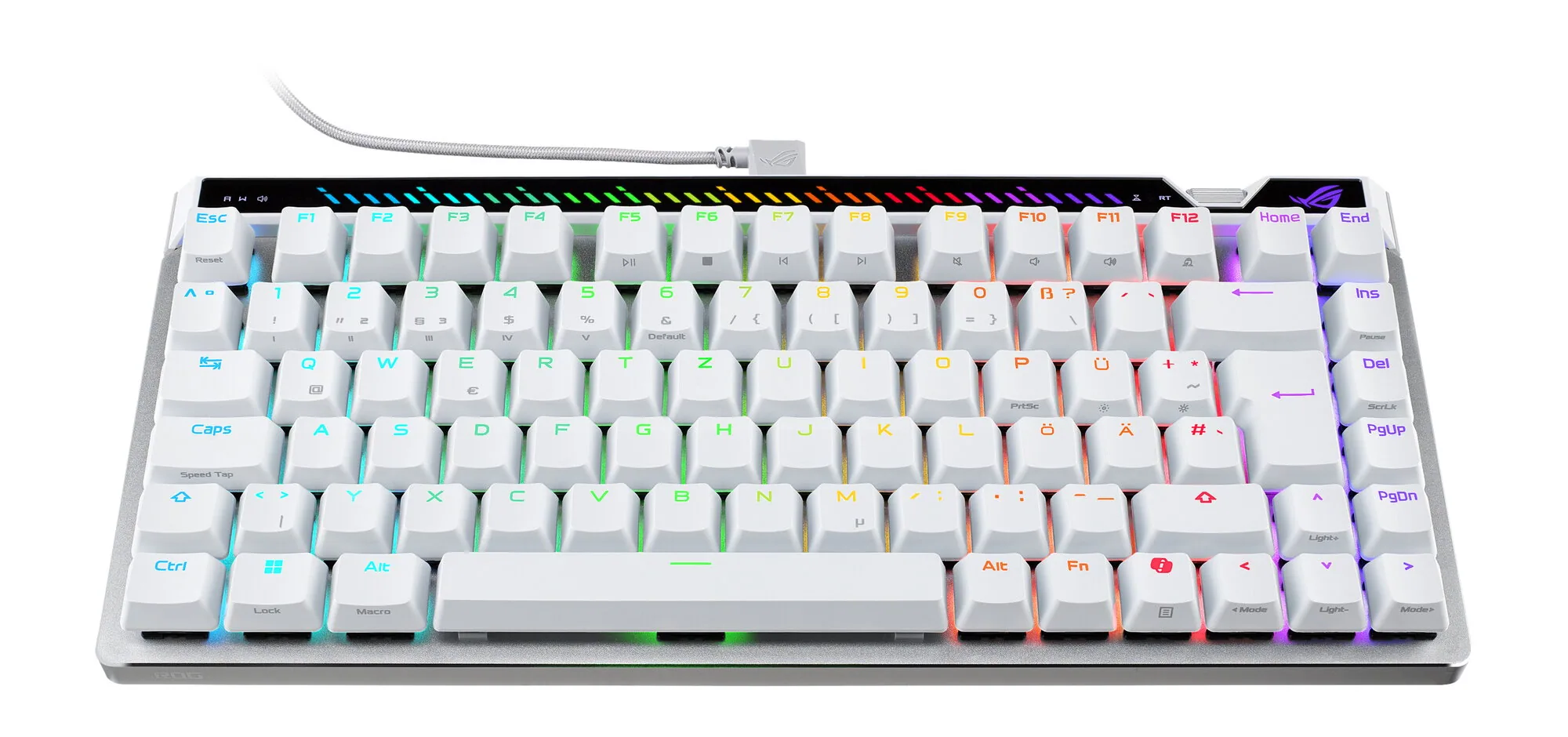 ASUS ROG Falchion Ace 75 HE WHT Tastatur Gaming USB QWERTZ Deutsch Weiß – Bild 3