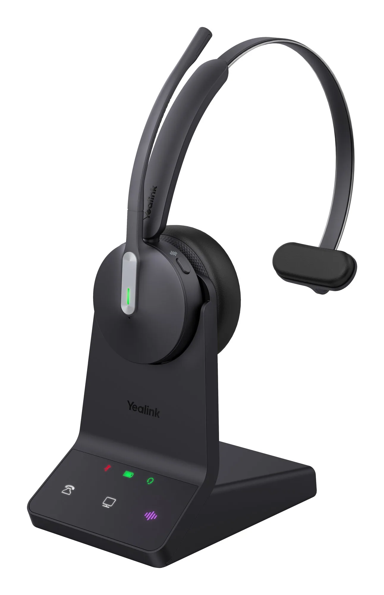 Yealink WH64 Mono UC Headset Kopfhörer Kabellos Kopfband Büro/Callcenter USB Typ-C Bluetooth Schwarz – Bild 1