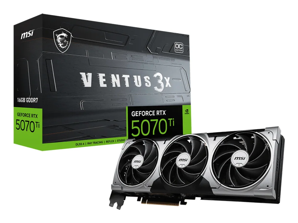 MSI GeForce RTX 5070 Ti 16G VENTUS 3X OC NVIDIA 16 GB GDDR7 – Bild 4