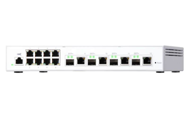QNAP QSW-M408-4C Netzwerk-Switch Managed L2 Gigabit Ethernet (10/100/1000) Weiß – Bild 6