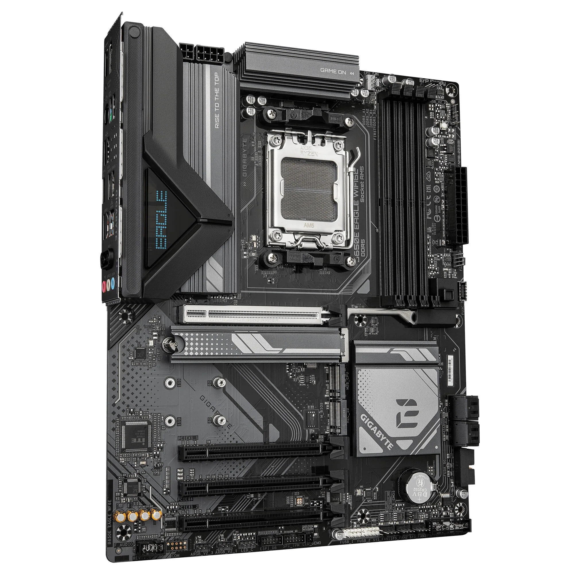 GIGABYTE B650E EAGLE WIFI6E Mainboard - AMD Ryzen 9000 Series CPUs, 8+2+2 Phasen VRM, bis zu 8200MHz DDR5 (O.C), 1xPCIe 5.0 + 2xPCIe 4.0 M.2, 2.5GbE LAN, WIFI 6E, USB 3.2 Gen 2 – Bild 3